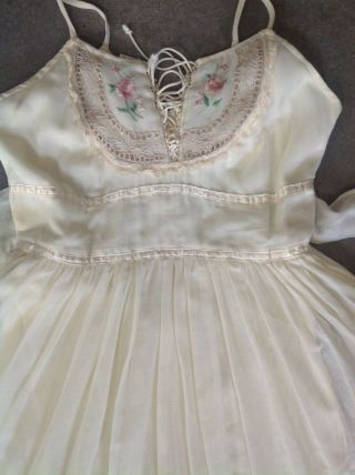 Vintage Gunne sax dress Gauzy Victorian prairie dress Embroidered hippie dress 4
