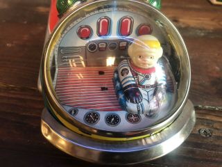Moon Rocket By Modern Toys.  Japan.  Battery Operated Vintage w/box Rare Tin 3