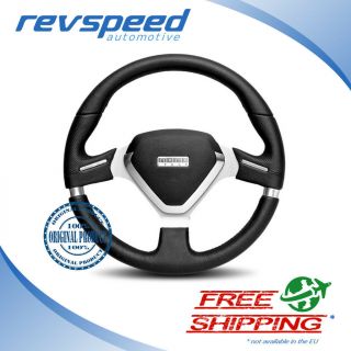 Momo Steering Wheel Millenium Evo Black Leather 350mm Mevo32bk1p Rare