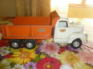 Vintage 50s All American Toy Co.  Hydraulic Galion Dump Truck Great