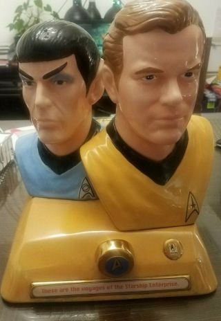 Rare Star Jars Star Trek Captain Kirk & Spock Limited Cookie Jar