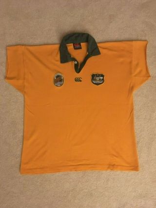 1992 Vintage Canterbury Australia Wallabies Rugby Jersey.  Size XL. 2