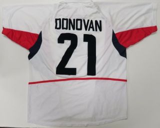 Nike Landon Donovan USA Soccer Jersey White 21 Dri Fit Vintage Mens XL 8