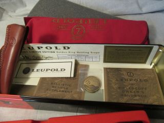 Leupold 3 - 9 x 40mm Century Limited Edition Scope Gift Set Golden Ring MMVII RARE 11