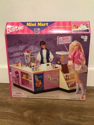Rare Vintage Barbie Mini Mart By Matel