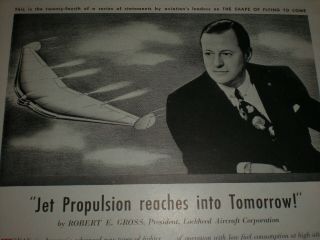 1945 FUTURE AIRPLANE FUTURISTIC PLANE WWII vintage TIME Trade art print ad 2
