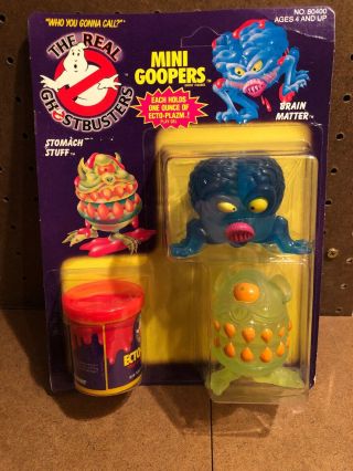 Vintage The Real Ghostbusters Mini Goopers Moc Unpunched