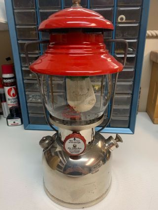 Vintage Coleman 200 Lantern December 1950 With Safe And Case