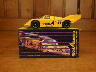 Tomica PORSCHE 962C FROM A Racing,  Made in Japan vintage pocket car Rare 2