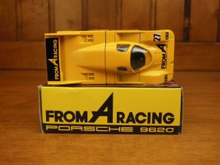 Tomica PORSCHE 962C FROM A Racing,  Made in Japan vintage pocket car Rare 4