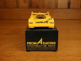 Tomica PORSCHE 962C FROM A Racing,  Made in Japan vintage pocket car Rare 6