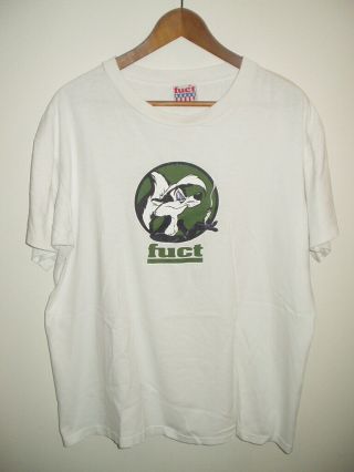 Vintage Fuct Skunk T Shirt 90s Rare Pepe Le Pew / Beastie Boys Anthrax Supreme