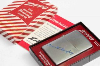 1953 Vintage Zippo Lighter Near W/box & Instructions - Never Fired
