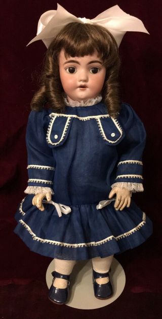 Antique 17” Simon & Halbig 1039 Bisque Head Child Doll Face Germany 1869 - 1920