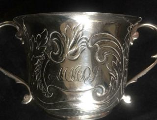 Arts and Crafts Hallmarked Silver Two Handled Cup Arthur Stuart Harris 7