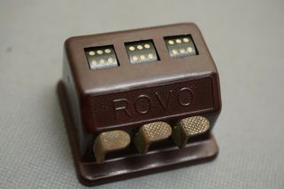 Bakelite Rovo Dice Roller,  Collectable,  Vintage,  Antique,  Art Deco,  1930s,  1950s,
