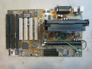 Vintage Asus P2 - 99 Motherboard With Pentium Iii @450mhz,  256mb Ram,  3 Isa Ports