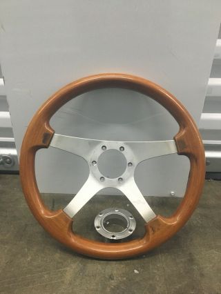 Personal Vintage Wood Steering Wheel Made In Italy