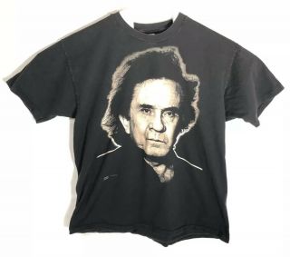 Rare 1994 Johnny Cash Vintage Country Rock Concert Tour T - Shirt (xl) 80s 90s