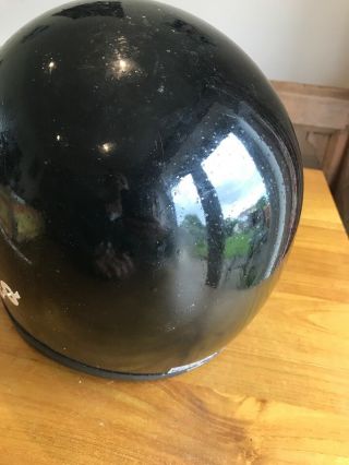 Vintage Black AGV Motorcycle Helmet 4