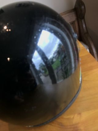 Vintage Black AGV Motorcycle Helmet 5