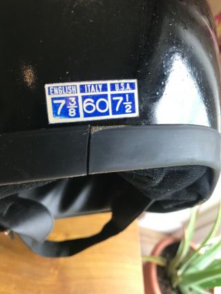 Vintage Black AGV Motorcycle Helmet 8