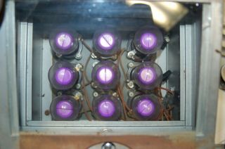 Vintage U.  S.  Corp Photographic Equip.  Darkroom Light Box 9 Ge Ar - 1 2 1/2w Bulbs