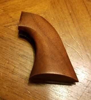 Vtg Colt Saa Single Action Army Revolver Grips 1st Gen One - Piece Solid Wood