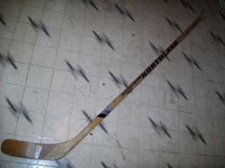 Vintage Game Autographed Paul Shmyr Hockey Stick Minnesota North Stars Rare