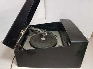 Vintage 1950 ' s Art Deco Admiral 5RP41 Bakelite Tube AM Radio and Record Player 5
