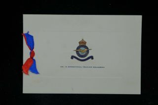 Ww2 Canadian Rcaf No 13 Operational Training Squadron Christmas Card Named