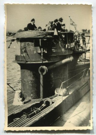 German Wwii Archive Photo: Kriegsmarine U - 1009 U - Boat Crew In Conning Tower
