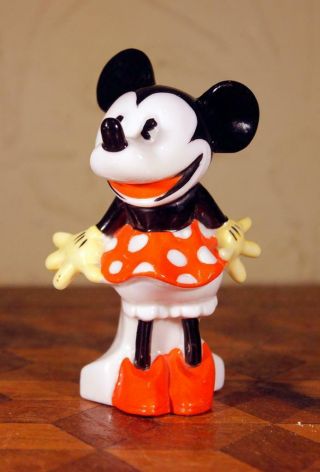 Very Rare Vintage 1930s Minnie Mouse Disney Ceramic Toothbrush Holder Maw London