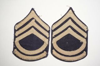 Technical Sergeant Rank Tech Chevrons Twill Patches Wwii Us Army C1042