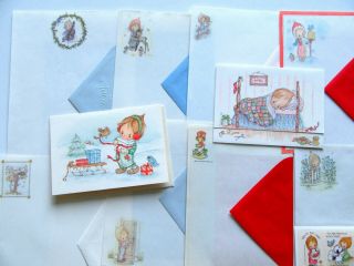 Vintage Betsey Clark Stationery Stickers Postalettes Greeting Cards 2
