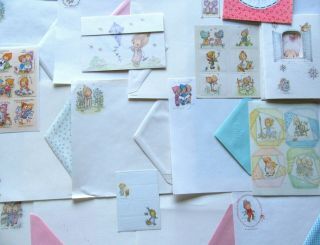 Vintage Betsey Clark Stationery Stickers Postalettes Greeting Cards 4