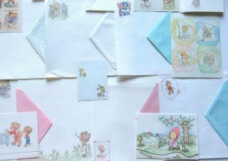 Vintage Betsey Clark Stationery Stickers Postalettes Greeting Cards 5