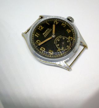 Vintage Ww2 German Army Military Issue Phenix Dh Watch With Bonus Ring Rare Real