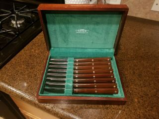 Vintage Cutco 1st Generation No 47 Steak Table Knife 8pc Set.  Vgc