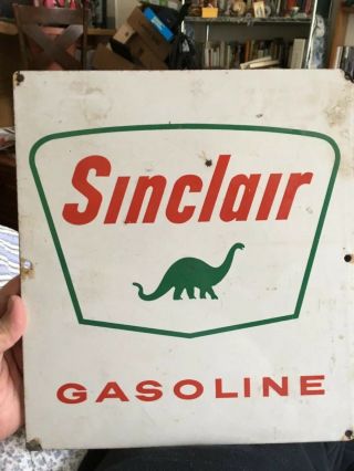 Vintage Sinclair Dino Gasoline Porcelain Sign Gas Station 1960’s