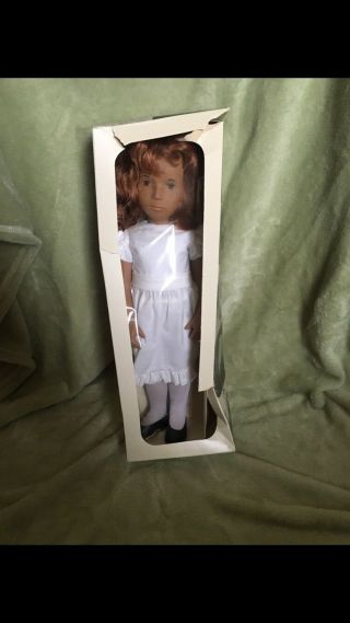 16 " Vintage 108 Sasha Doll,  Redhead,  White Dress,  Serie Tag & Box Made In England
