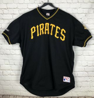 Vintage Authentic Pittsburgh Pirates Rawlings Jersey Size 52 Xxl 2xl Made In Usa