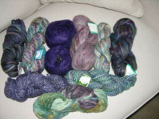 Custom Colinette Abfab Hand - Dyed Throw Kit " Gaugin " 9 Skeins,  Rare Find