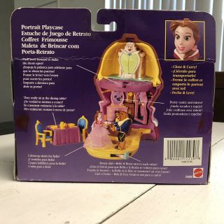 Vintage Polly Pocket Belle Portrait Playset Disney Princess 3