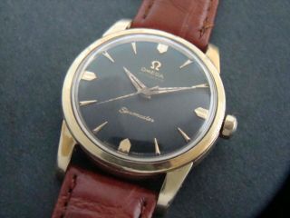 Vtge Rare Early Omega Seamaster Gold Capped Waterproof Ref 2846 - 48.  1957.