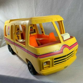 Vintage Barbie Star Traveler Motorhome RV Bus Camper Yellow/Orange 1976 GMC 3