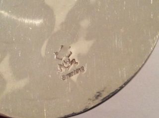 Vintage Signed Sterling Silver Hopi Round Pendant Large 36.  5g 7