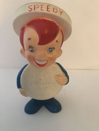 Vintage 1950s - 1960s Speedy Alka - Seltzer Vinyl 8 " Doll Figure