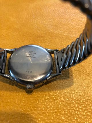 Vintage Eloga Triple Date Calendar Wristwatch Stainless Swiss GRO 4