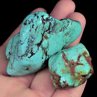 330ct Bisbee Turquoise Rough Unstabilized High Hardness 100 Natural Uyss1277